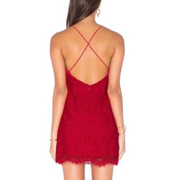 NWT Revolve X by NBD Iris Textured Lace Mini Dress Cocktail Party Sexy Pink 0 XS - Picture 2 of 9